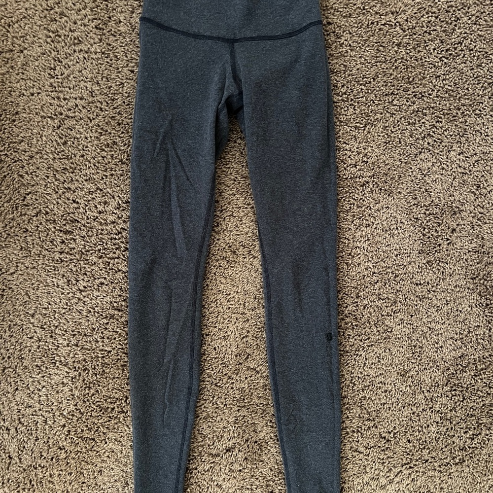 LULULEMON Women's Wunder Under Roll Down High-Rise Cotton Pants Leggings